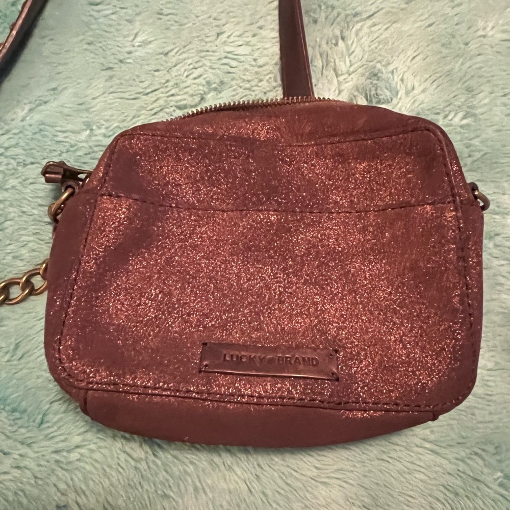 Lucky Brand Shimmering Brown Crossbody Bag